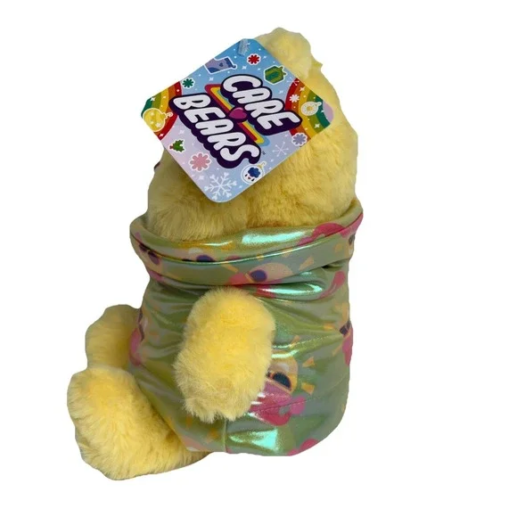Care Bears Puffer Coat Christmas 8.5" Funshine Bear Plush Brand NWT 2025 - Picture 4 of 6